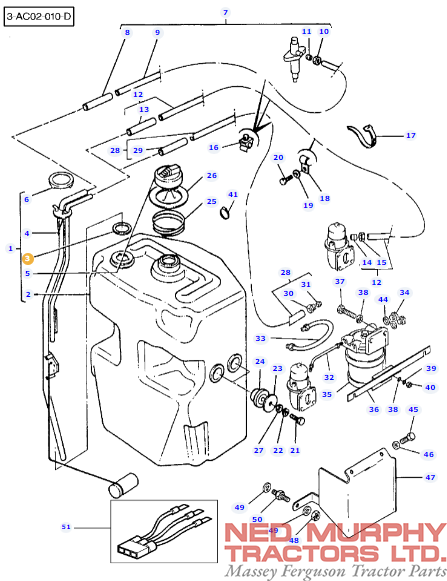 Fuel Tank Seal 3596561M1 - Image 2