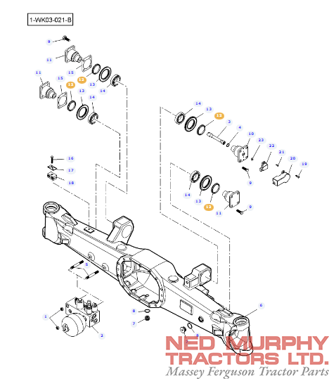 Suspended Axle King Pin Seal 7300104701 - Image 2