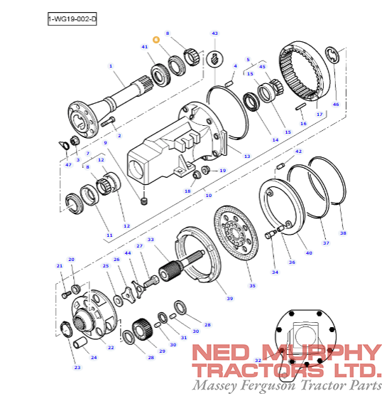 Rear Half Axle Outer Seal 4305964M1 - Image 2