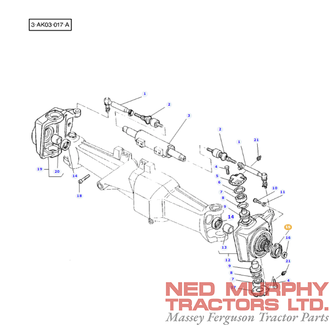 Front Axle Hub Locknut 3429497M1 - Image 2