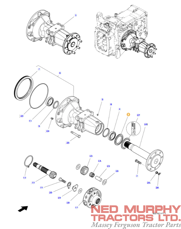 Rear Half Axle Seal 4305912M1 - Image 2