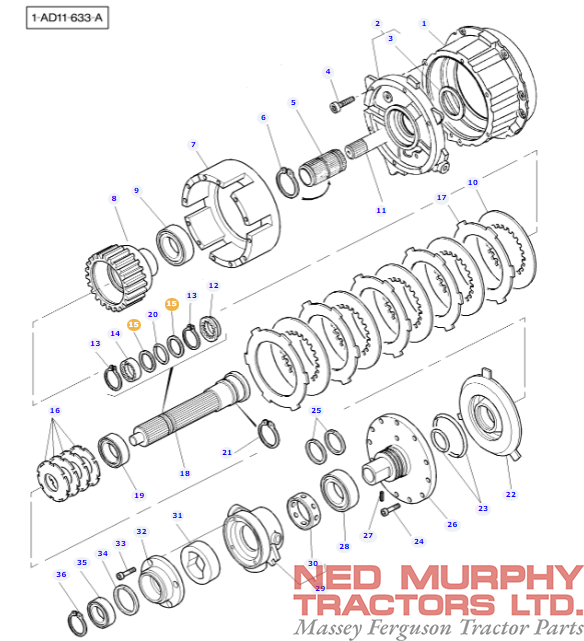 Teflon Ring Input Shaft 3793128M1 - Image 2