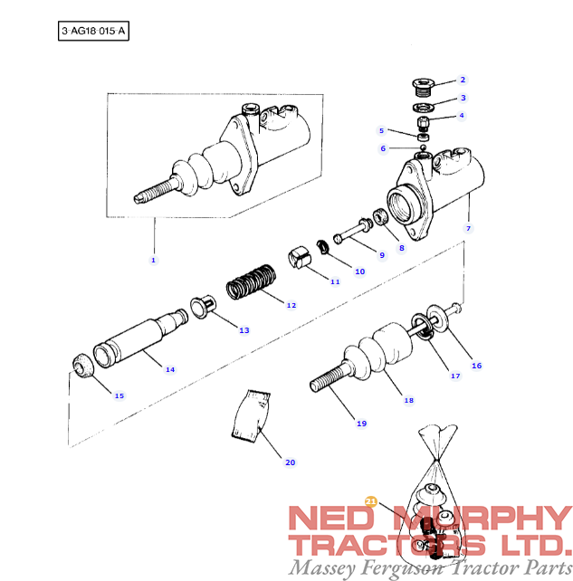 Brake Master Cylinder Repair Kit 1811086M91 - Image 2