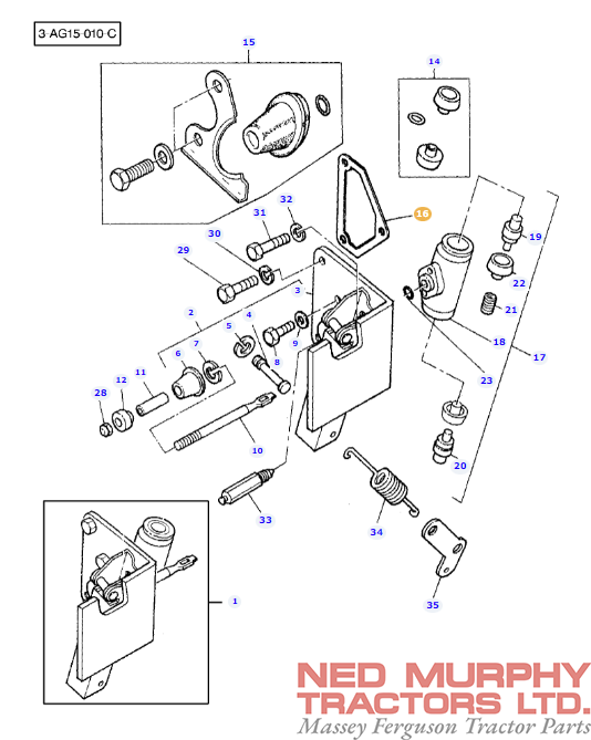 Brake Slave Cylinder Gasket 1860960M2 - Image 2