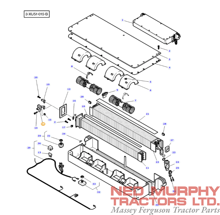 Air Con/Heater Shuttle Valve 3904316M1 - Image 2