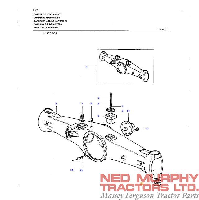 Front Swivel Bearing 1617846M1 - Image 2