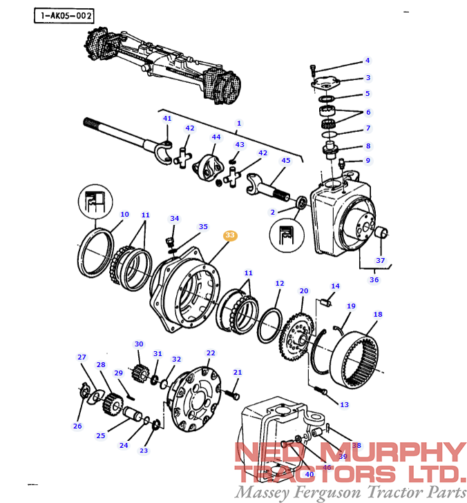NG Axle Hub 3656678M6 - Image 2