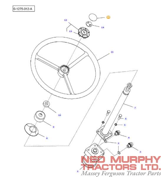 Steering Wheel Badge 4298351M1 - Image 2