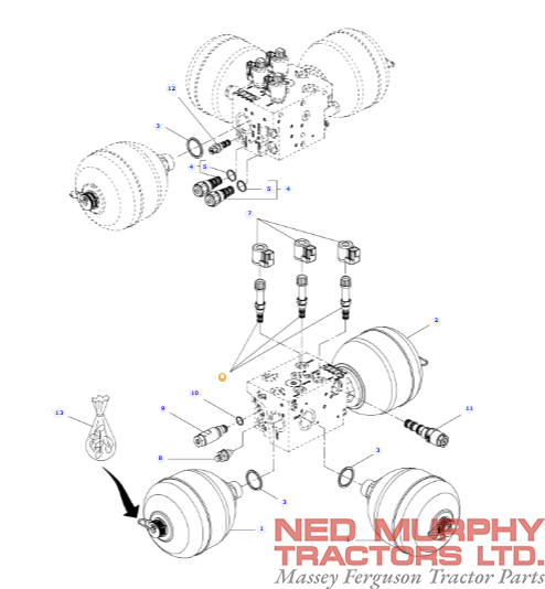 Front Axle Suspension Solenoid Valve 6249035M1 - Image 2
