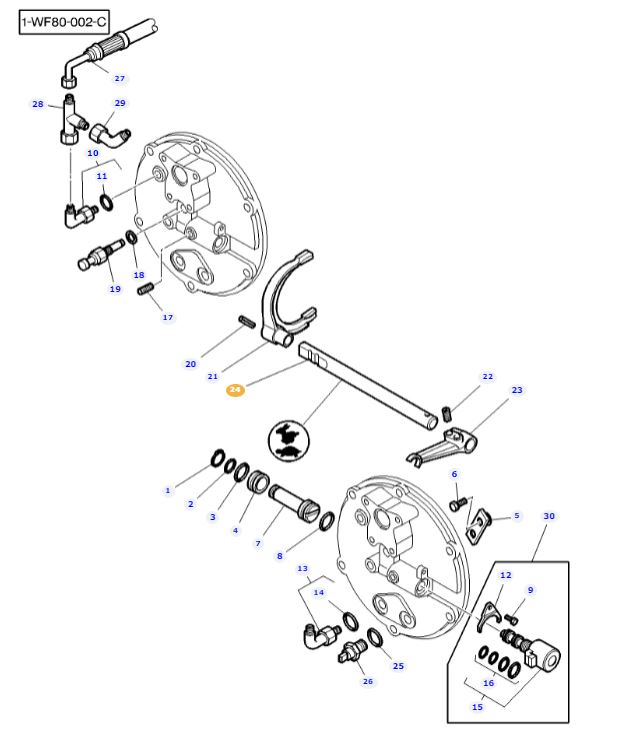 Speedshift Selector Rail 3714935M1 - Image 2