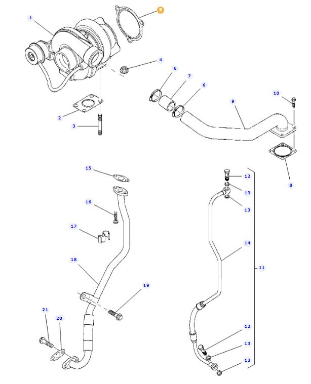 Turbo Gasket 4224968M1 - Image 2