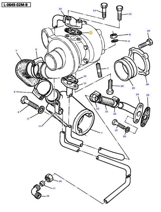 Turbo Pipe Gasket 3638256M1 - Image 2