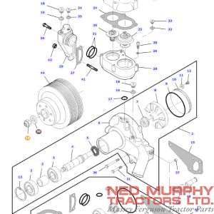 Water Pump Pulley Nut V527601600 - Image 2