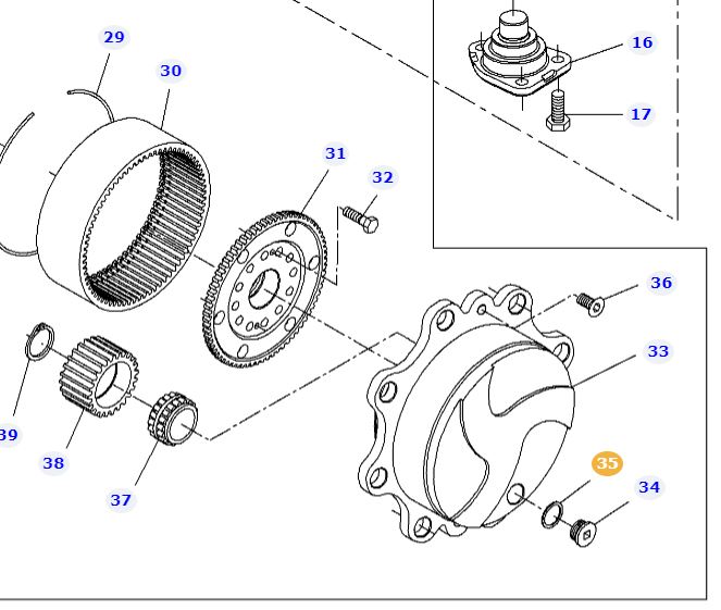 Drain Plug Seal X540007678000 - Image 2
