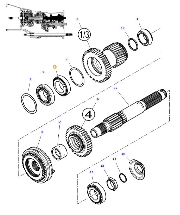 Layshaft Bearing X619045300009 - Image 2